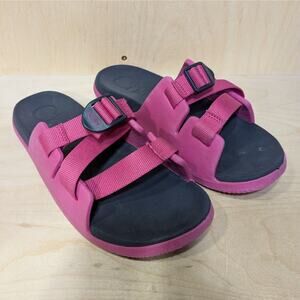 Chaco Chillos Kids Youth Girls Size 6 Sandals Slides Pink Performance Buckle